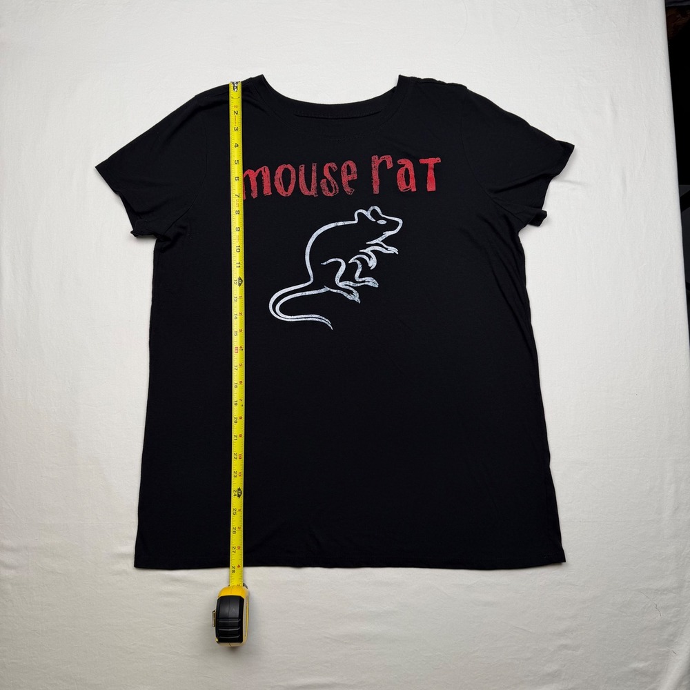 Parks and Recreation Mouse Rat T Shirt Black Women's Torrid Sz 1 approx XL - Picture 3 of 6